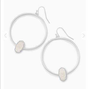 Kendra Scott Elora Silver Hoop Earrings
